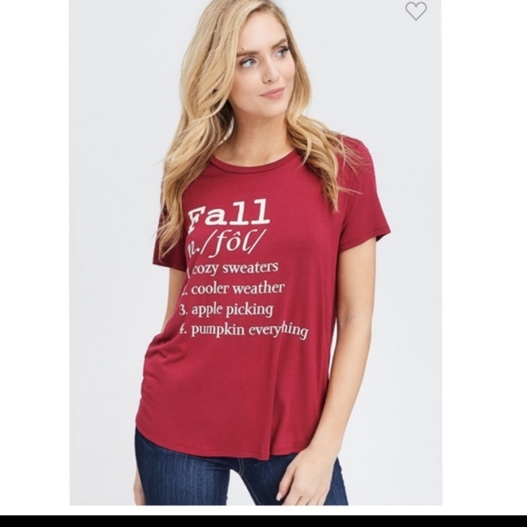 Burgundy Fall Top - Picture 2 of 8